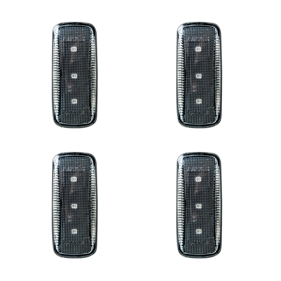 Dodge RAM 10-21 Fender Light WHITE LEDs in Clear Lens / Chrome Base with WHITE LEDs
