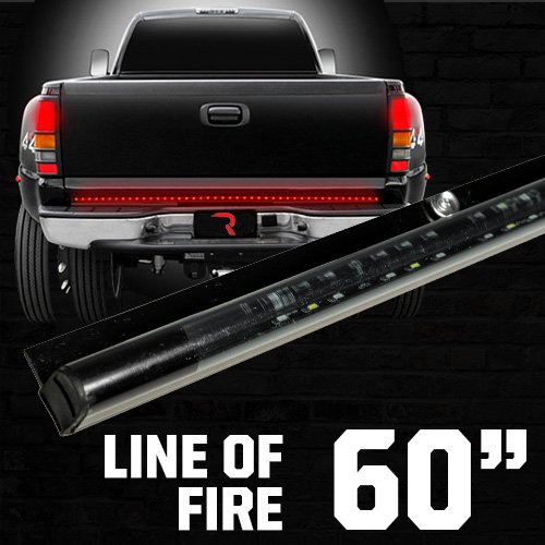 60" Original "Line of Fire" Hyperlite LED Tailgate Light Bar in Red