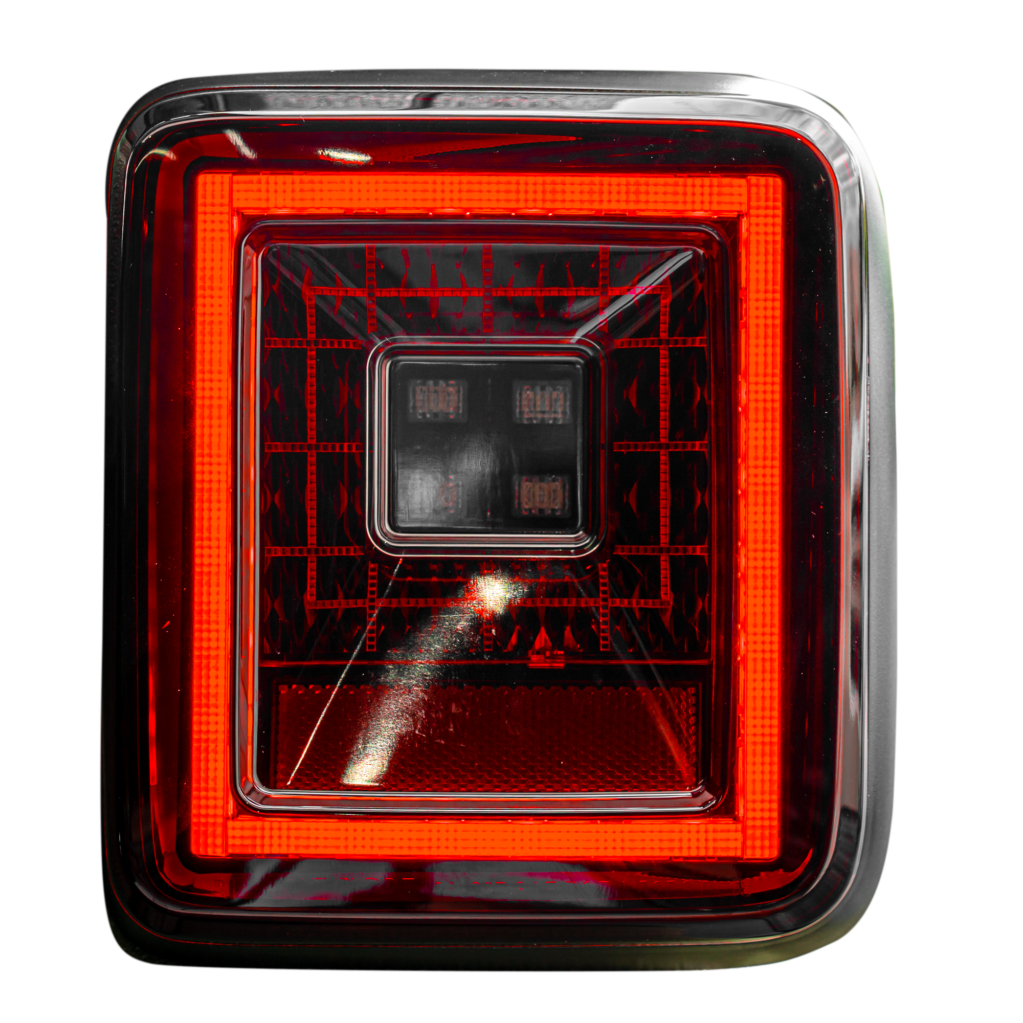 Image of Jeep JL Wrangler 18-19 for Factory OEM Halogen Tail Lights OLED Red Smoked