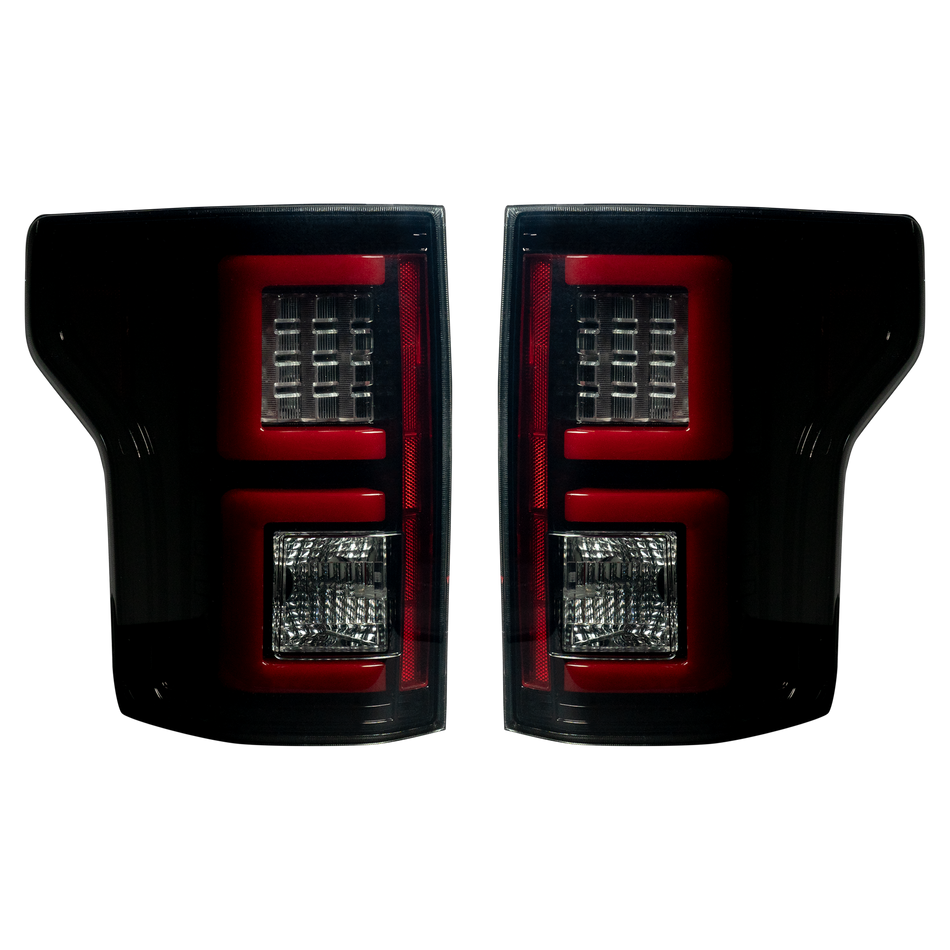 Ford F150 18-20 OLED Tail Lights in Smoked