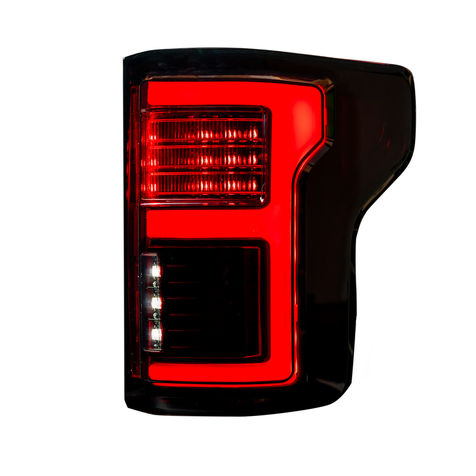 Ford F150 15-17 (Replaces OEM LED) Tail Lights OLED Dark Red Smoked