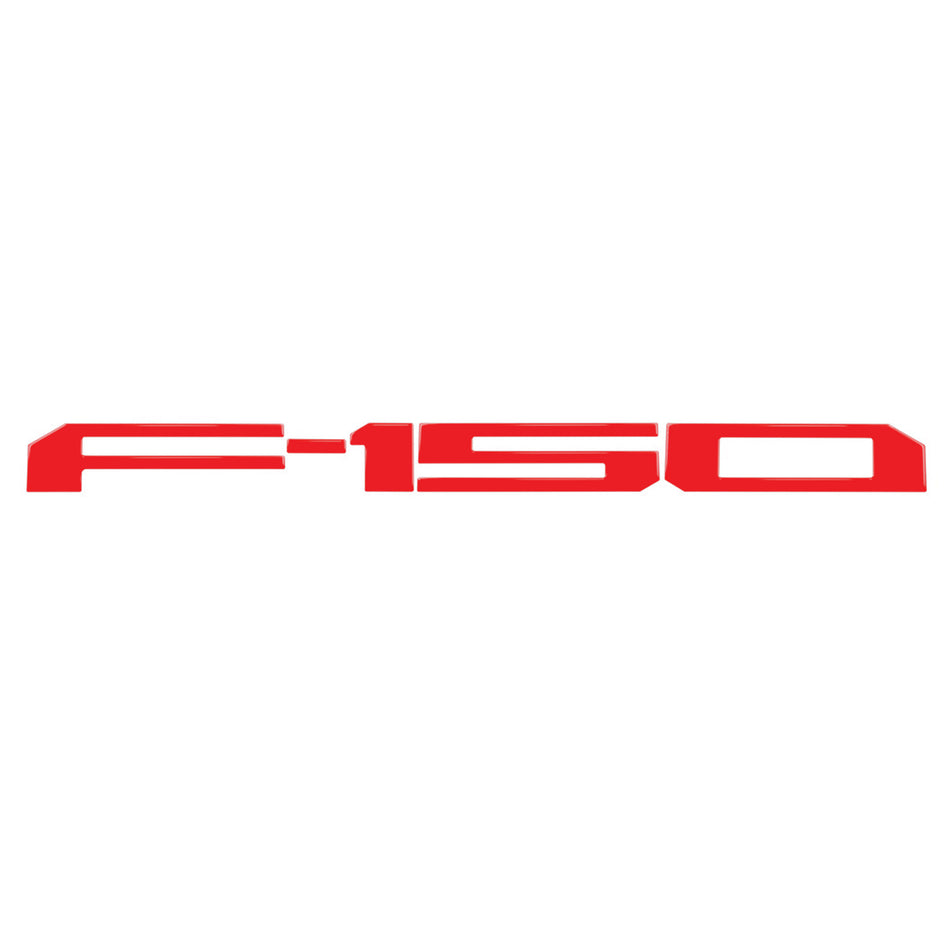 Ford F150 18-20 1-Piece Rear TAILGATE Acrylic Emblem Insert in Red