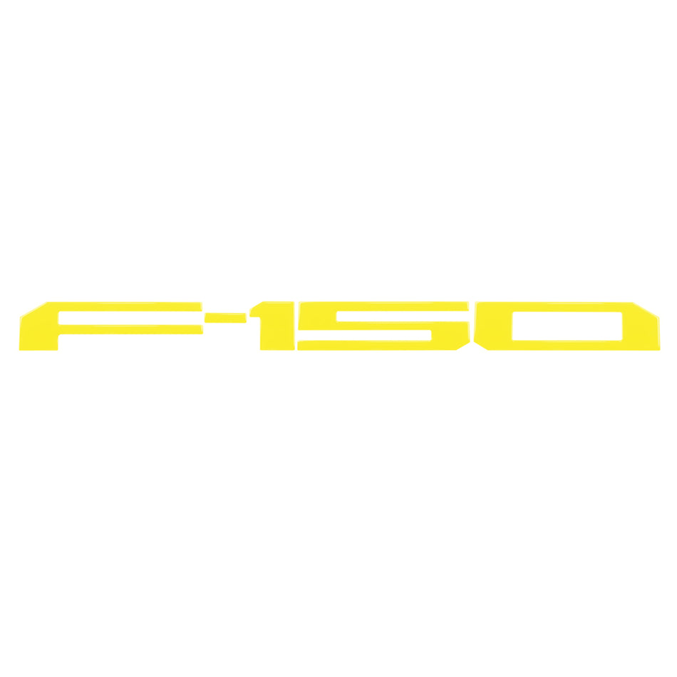 Ford F150 18-20 1-Piece Rear TAILGATE Acrylic Emblem Insert in Yellow