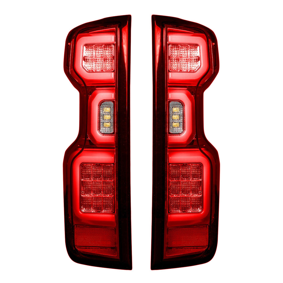 Chevy Silverado 1500 19-23 (Replaces OEM Halogen Tail Lights ONLY) Tail Lights OLED Red