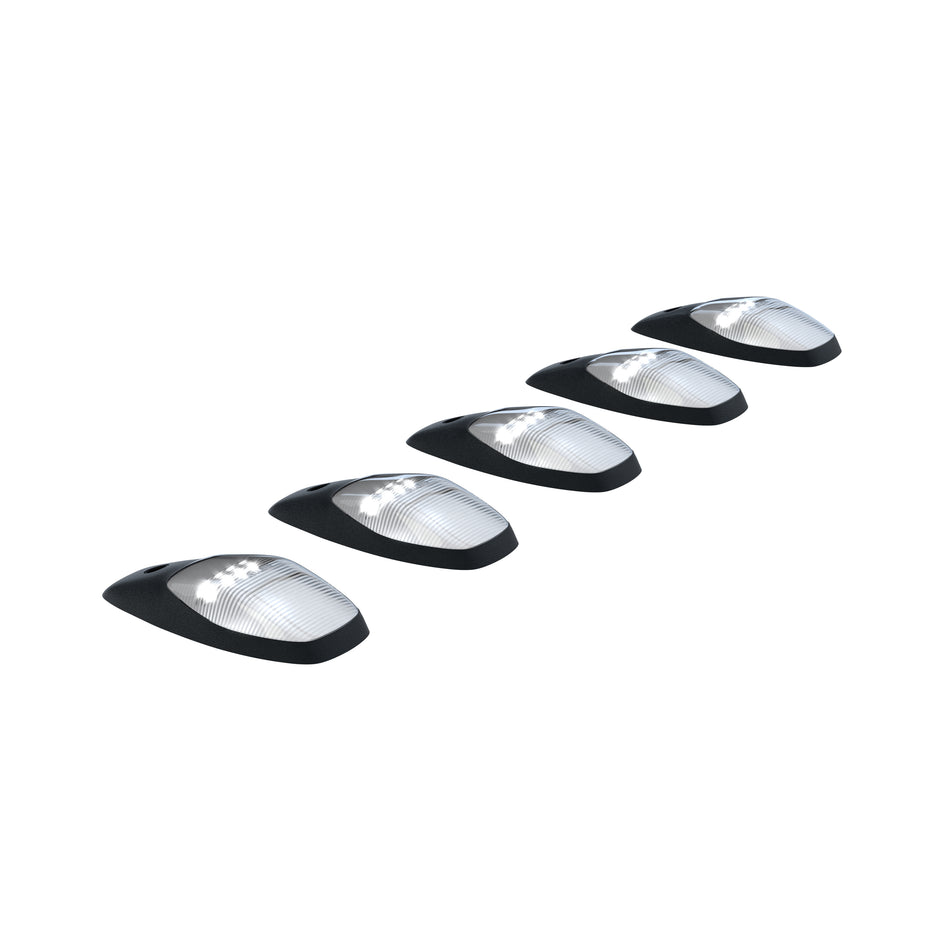 Dodge RAM HD 2500/3500 19-23 5-Piece Cab Roof Light Set LED Smoked Lens in White (Fresh Install Only)