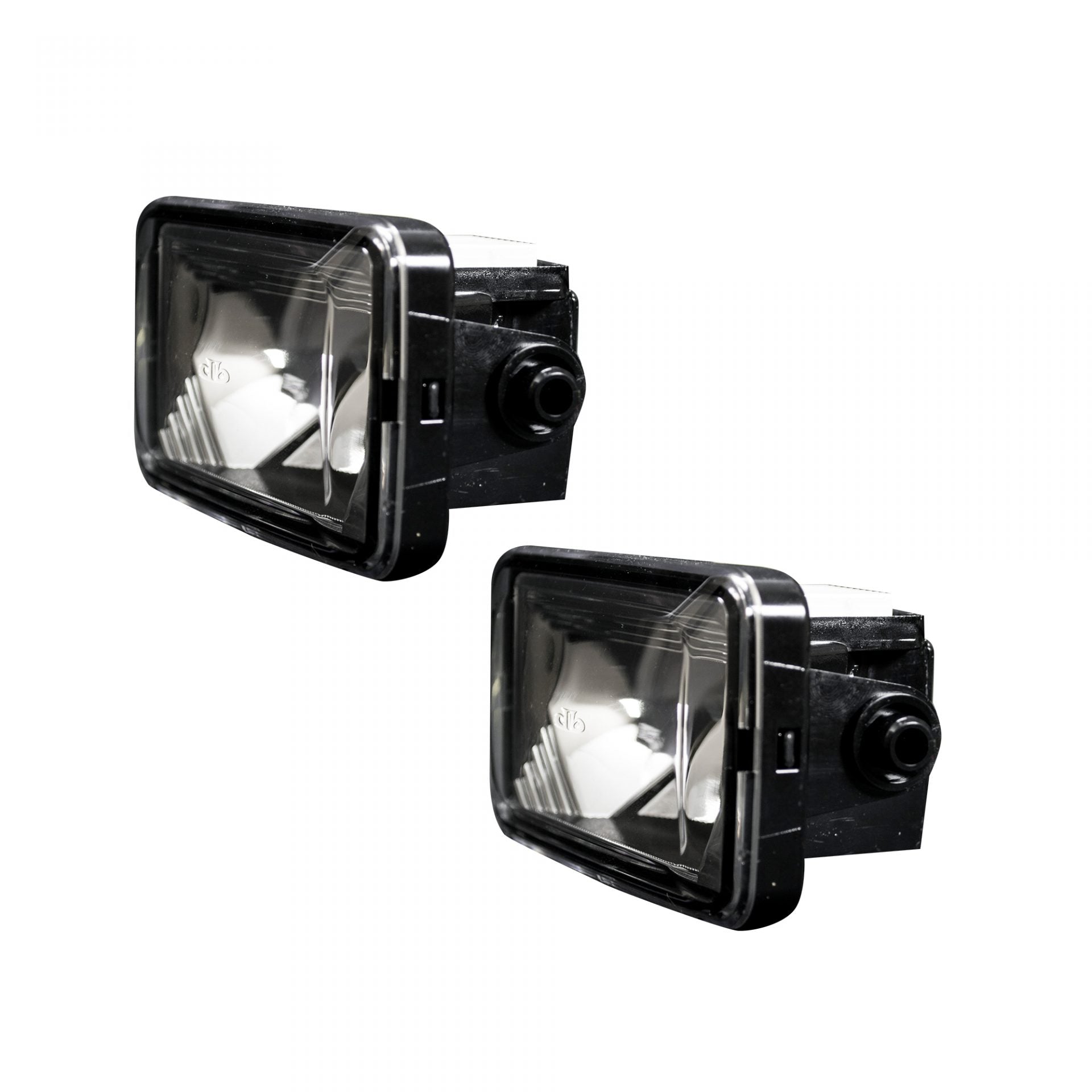Ford Super Duty 15-19 &amp; 17-19 White LED 2-Piece Fog Lights Set in Smoked &amp; Black