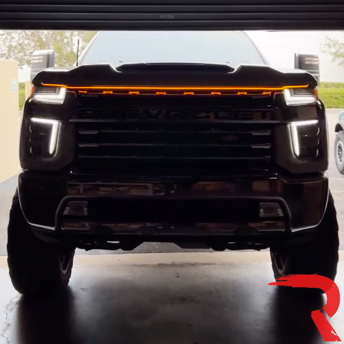High Power DRL Hood LED Light with Start-up Sequence in White or Amber ...