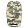 Dodge 19-26 RAM (1500, 2500, 3500) 1-Piece 100% Silicone Rubber Key Fob Cover - Multiple Colors - GREEN CAMO