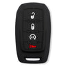 Dodge 19-26 RAM (1500, 2500, 3500) 1-Piece 100% Silicone Rubber Key Fob Cover - Multiple Colors - BLACK