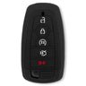 Ford 18-26 F150, Raptor & Super Duty 1-Piece 100% Silicone Rubber Smart Key Fob Cover - Multiple Colors - BLACK