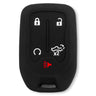 GMC & Chevy 19-21 Sierra & Silverado 1-Piece 100% Silicone Rubber Key Fob Cover - Multiple Colors - BLACK