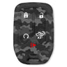 GMC & Chevy 19-21 Sierra & Silverado 1-Piece 100% Silicone Rubber Key Fob Cover - Multiple Colors - MIDNIGHT CAMO
