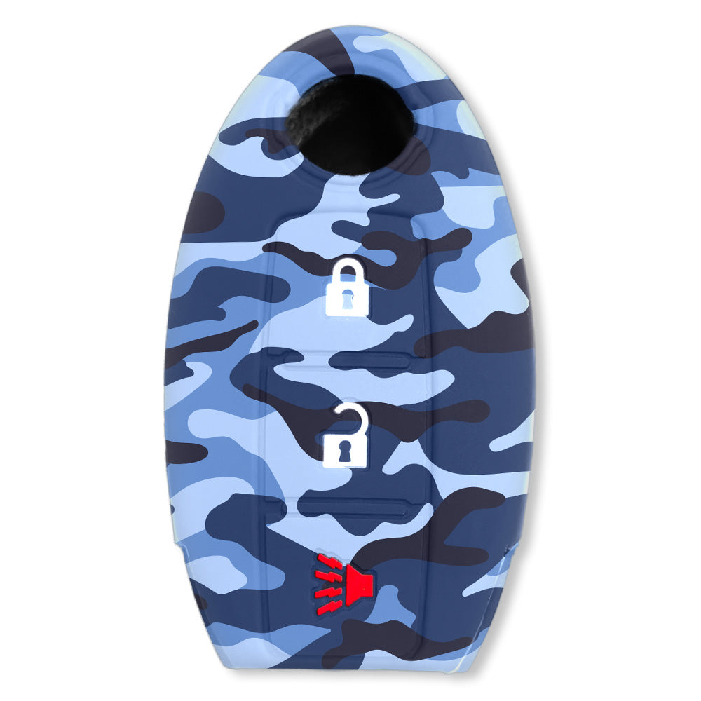  - 3-BUTTON OVAL / BLUE CAMO