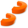 Chevy 20-26 Silverado 1500 Tow Hook Covers 2-Piece Set of Silicone Covers Standard & LED Options - Multiple Colors - ORANGE / STANDARD (NO LED)