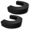 Dodge 19-26 RAM 1500 Tow Hook Covers 2-Piece Set of Silicone Covers Standard & LED Options - Multiple Colors - BLACK / STANDARD (NO LED)