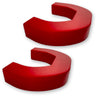 Dodge 21-26 RAM 2500/3500 Tow Hook Covers 2-Piece Set of Silicone Covers Standard & LED Options - Multiple Colors - RED / STANDARD (NO LED)