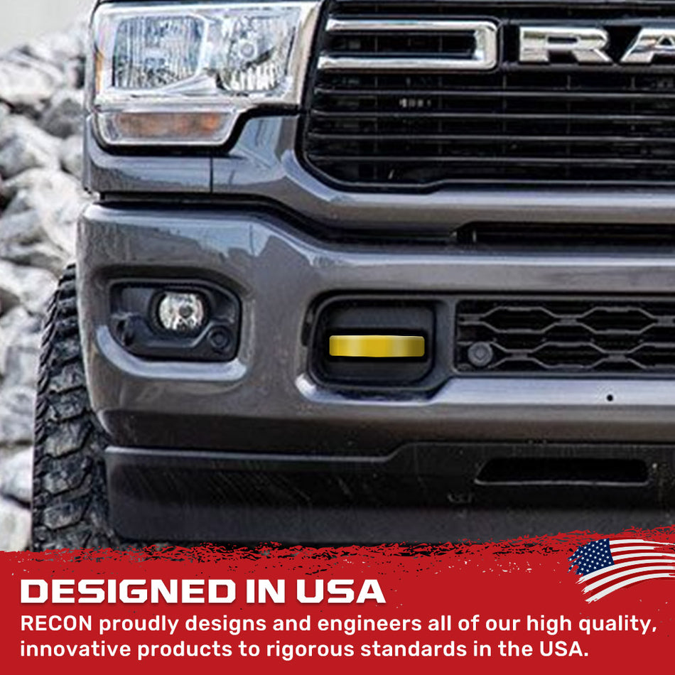 Dodge 21-24 RAM 1500 Tow Hook Covers 2-Piece Set of Silicone Covers Standard & LED Options - Multiple Colors