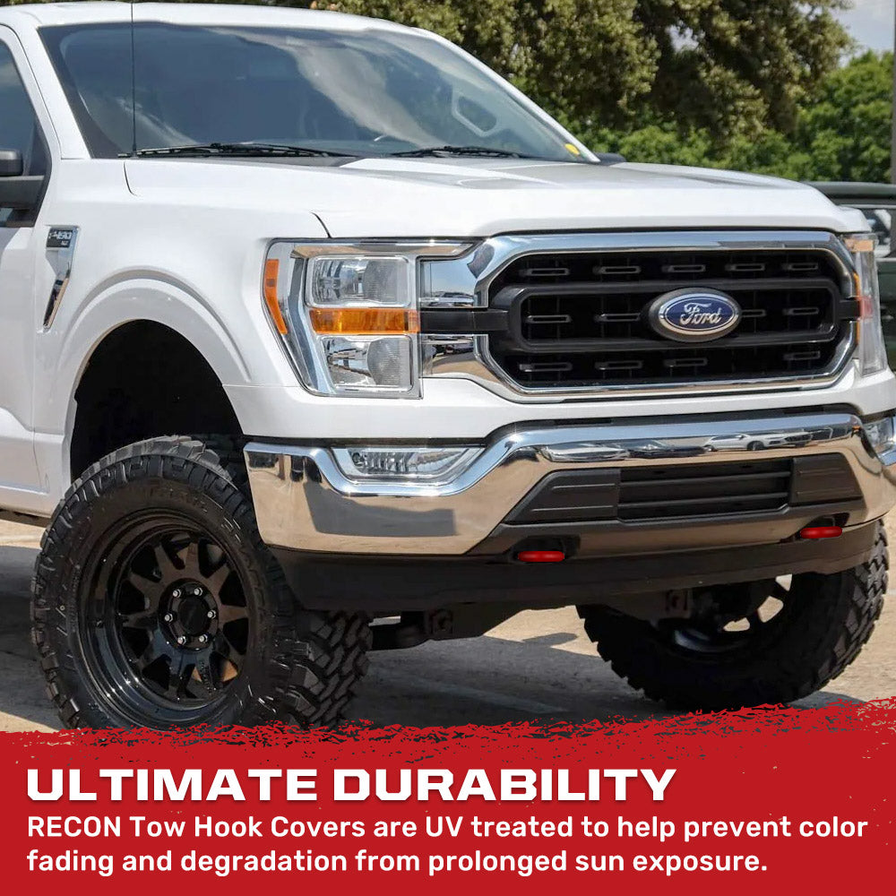 Ford 15-23 F150 & Raptor Tow Hook Covers 2-Piece Set of Silicone Cover ...