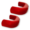 Chevy 20-26 Silverado 2500/3500 Tow Hook Covers 2-Piece Set of Silicone Covers Standard & LED Options - Multiple Colors - RED / STANDARD (NO LED)