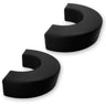 Chevy 20-26 Silverado 1500 Tow Hook Covers 2-Piece Set of Silicone Covers Standard & LED Options - Multiple Colors - BLACK / STANDARD (NO LED)
