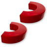 Chevy 20-26 Silverado 1500 Tow Hook Covers 2-Piece Set of Silicone Covers Standard & LED Options - Multiple Colors - RED / STANDARD (NO LED)