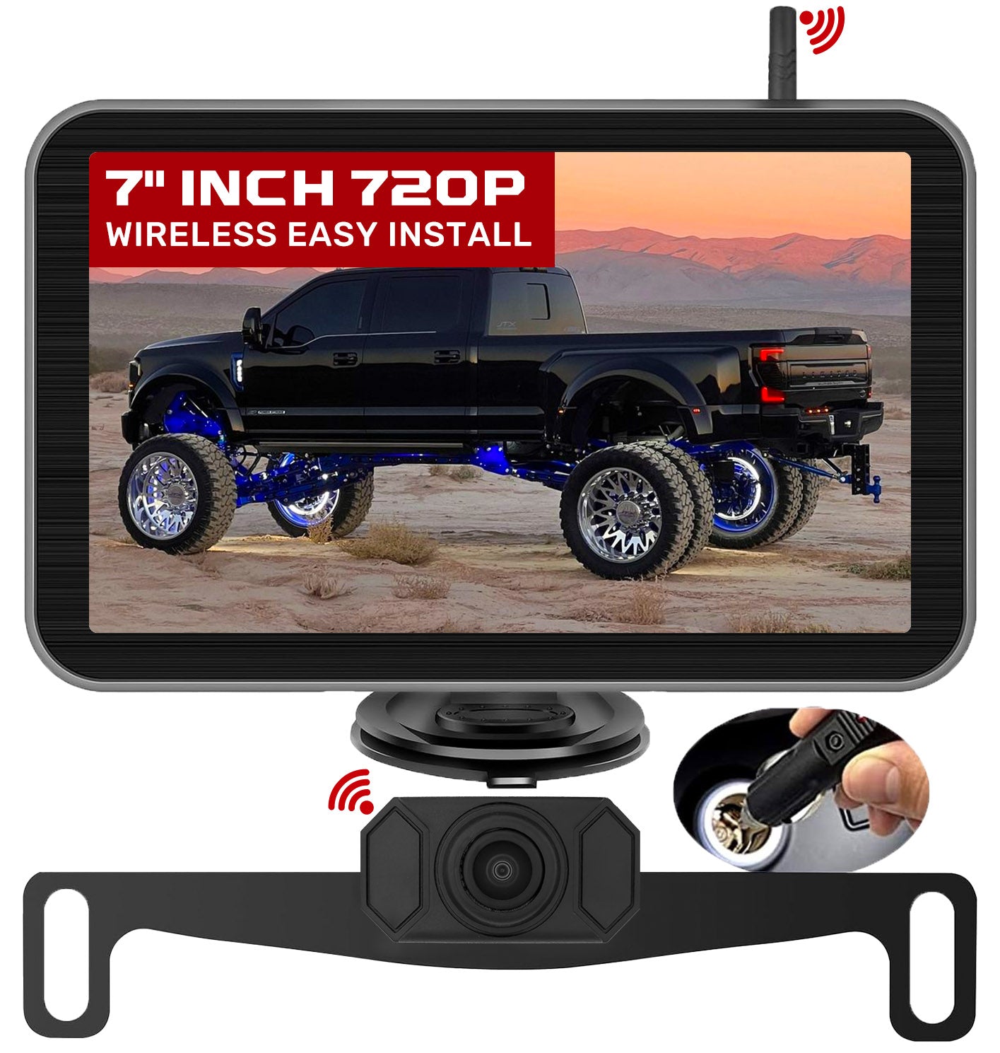Universal Wireless Backup Camera & 7
