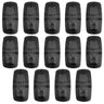 RECON 14-Pc Trailer Clearance Side Marker Running Lights Turn Signals 4" Lights with Ultra Bright 7 Red & 7 Amber LED Lights - Multiple Lens - SMOKED
