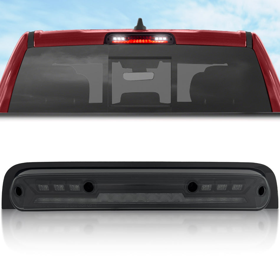 Dodge 19-24 RAM 1500 Red LED 3rd Brake Light Kit with White LED Cargo Lights and Smoked Lens