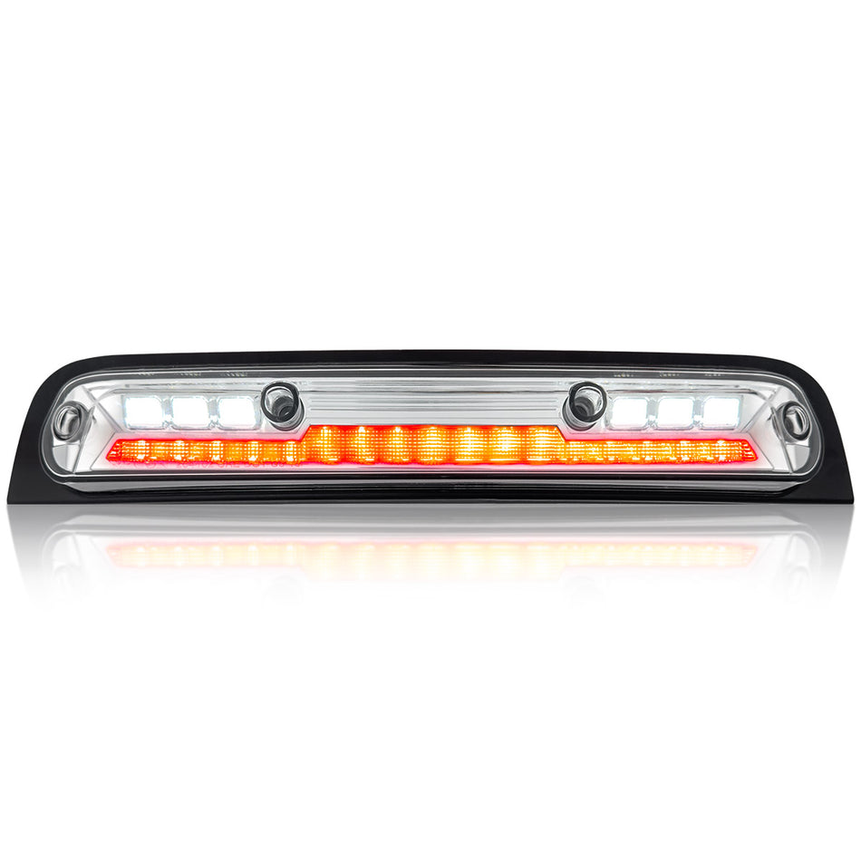 Dodge 19-24 RAM 1500 Red LED 3rd Brake Light Kit with White LED Cargo Lights and Clear Lens