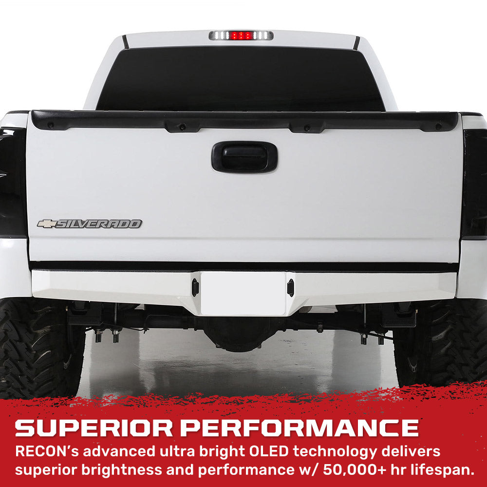 thumbnail image 2 of Chrome Third Brake Light Cover For 99-06 GMC Sierra & HD – RestylingFactory Truck Trim 2 of 3