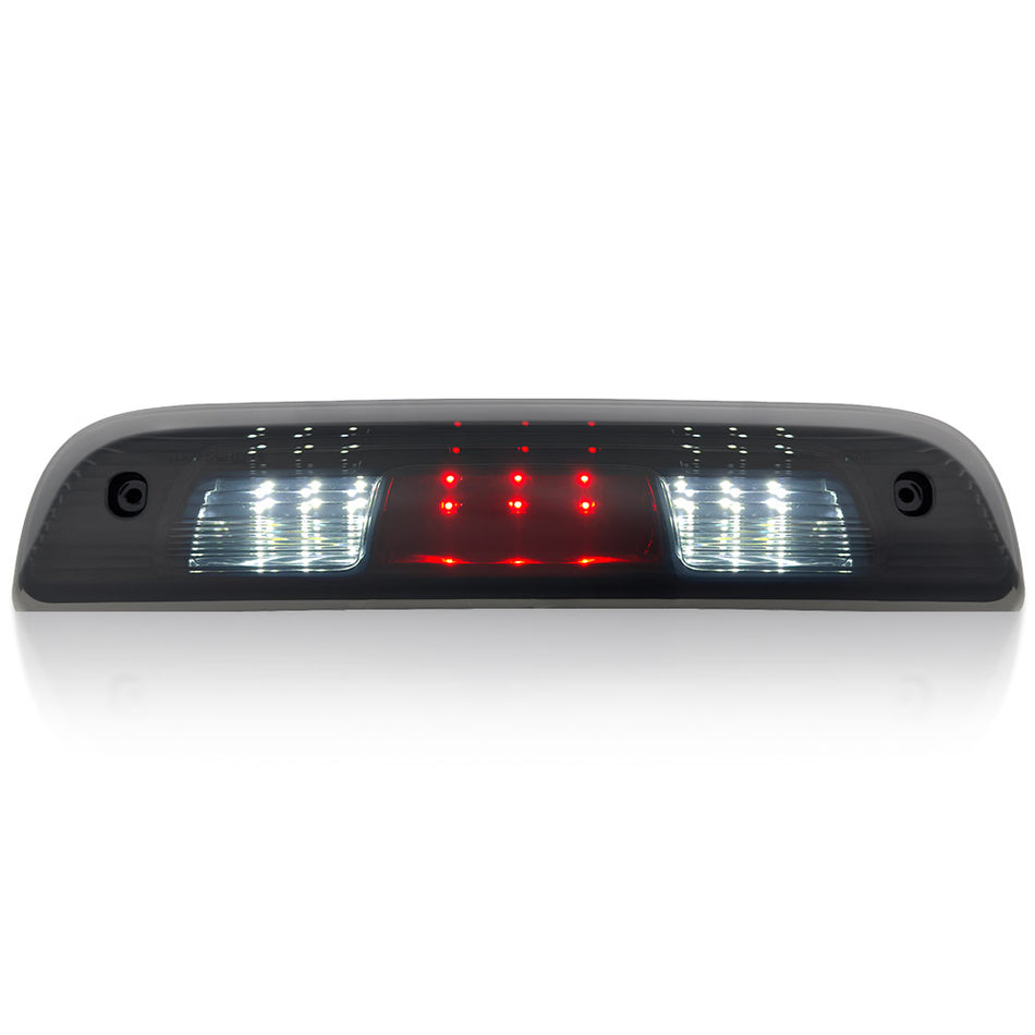 GMC Sierra & Chevy Silverado 3rd GEN 14-19 2500/3500 Red LED 3rd Brake Light Kit with White LED Cargo Lights with Smoked Lens