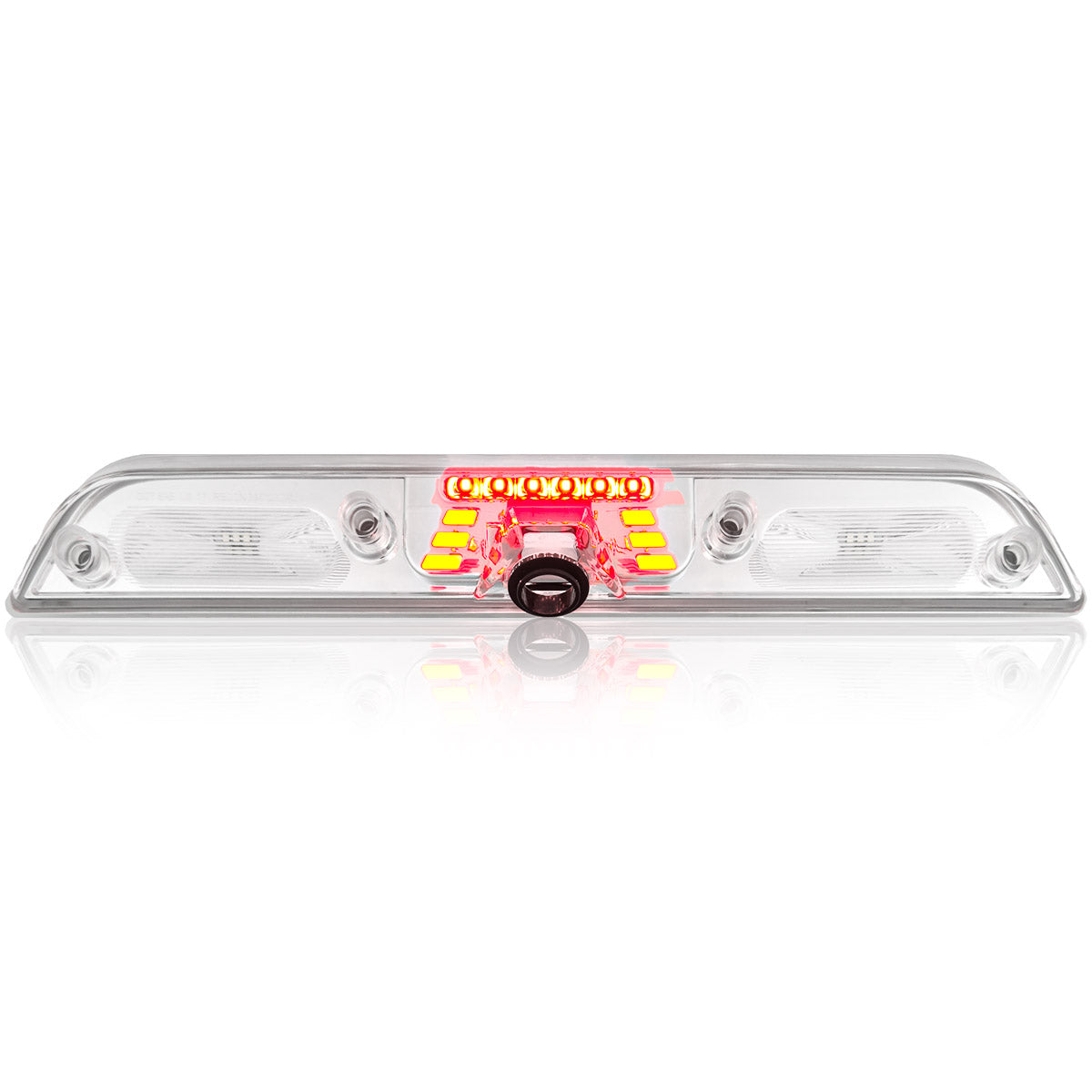 Chrome Housing Clear Lens 3rd Brake Light For 1997-2003 Ford F-150 - LED, DOT Certified