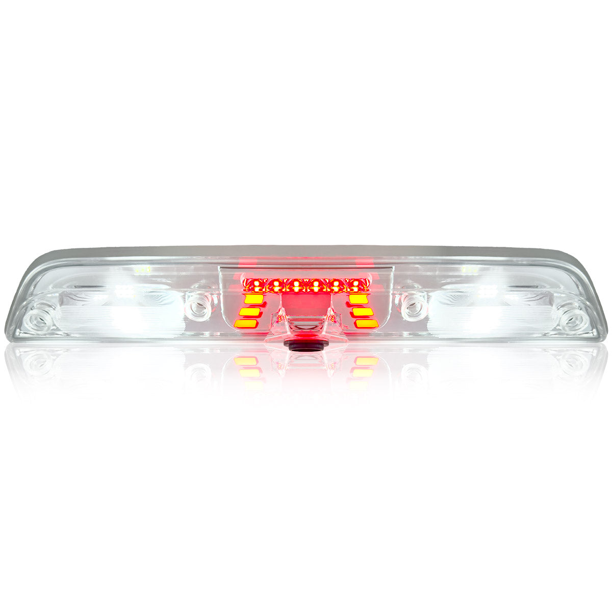 ATLEDLT Smoke Lens Third Brake Light For Ford F-150 2015-2024 & F-250/350/450/550 2017-2024 (With Cargo Camera)