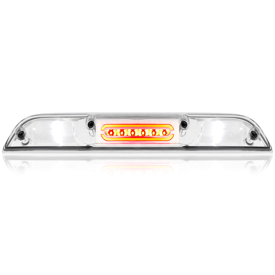 Ford 21-24 F150 & 21-24 SUPERDUTY F250/350/450/550 & 21-24 Ranger - Does NOT Fit Models with OEM Cargo Bed Camera - ULTRA HIGH POWER Red LED 3rd Brake Light Kit w/ ULTRA HIGH POWER CREE XML White LED Cargo Lights