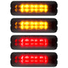 Dodge RAM 94-01 Red & Amber LED Fender Lights (4-Piece Set) - Smoked or Clear Lens - SMOKED
