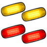 Dodge RAM 02-09 Amber & Red Fender LED Lights (4-Piece Set) Smoked or Clear Lens - CLEAR