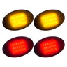 Ford Super Duty 99-10 Amber & Red Fender LED Lights (4-Piece Set) Smoked or Clear Lens - SMOKED