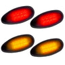 GMC Sierra & Chevy Silverado 99-14 Fender LED Lights (4-Piece Set) - Multiple Lens & Colors - AMBER & RED / SMOKED