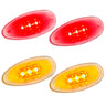 GMC Sierra & Chevy Silverado 99-14 Fender LED Lights (4-Piece Set) - Multiple Lens & Colors - AMBER & RED / CLEAR