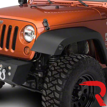 Kit 2 Phares LED Ambre 3 Pouces Pour Jeep Wrangler JK 2007-2018 - 120W, IP68 - Neuf