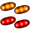 Ford 11-26 Super Duty Dually F350, F450 Fender LED Lights (4-Piece Set) - Multiple Lens & Colors - AMBER & RED / SMOKED