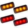 Dodge RAM 3500 Dually 10-26 Fender LED Lights (4-Piece Set) - Multiple Lens & Colors - AMBER & RED / SMOKED