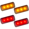 Dodge RAM 3500 Dually 10-26 Fender LED Lights (4-Piece Set) - Multiple Lens & Colors - AMBER & RED / CLEAR