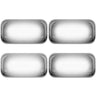 GMC Sierra & Chevy Silverado 15-26 (3rd & 4th Gen) Dually Fender Lights (4-Piece Set) - Multiple Lens & Colors - WHITE / CLEAR