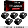 Dodge RAM 2500/3500 94-98 5-Piece Cab Roof Light Set Amber LED 194 Bulbs - Multiple Lens - SMOKED
