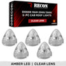 Dodge RAM 2500/3500 94-98 5-Piece Cab Roof Light Set Amber LED 194 Bulbs - Multiple Lens - CLEAR