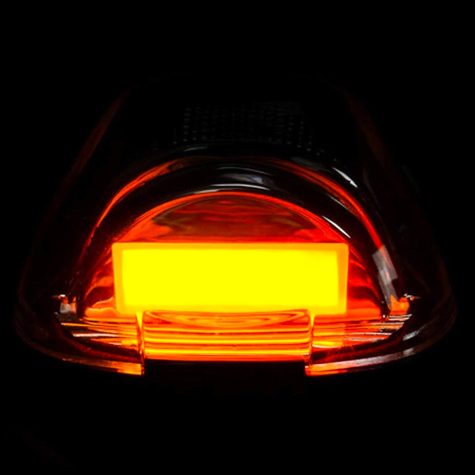 Ford Super Duty 99-16 5-Piece Cab Lights OLED Bar-Style Amber Lens in Amber OLED - (Attn: This part is for trucks that DID NOT come with factory installed cab roof lights)