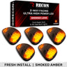 Ford 99-16 Super Duty 5-Pc Cab Roof Lights 2-Way Front & Rear Facing Ultra High-Power LED (ATTN: For Models That DID NOT Come With Factory Cab Lights) - Multiple Options - AMBER / SMOKED