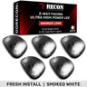 Ford 99-16 Super Duty 5-Pc Cab Roof Lights 2-Way Front & Rear Facing Ultra High-Power LED (ATTN: For Models That DID NOT Come With Factory Cab Lights) - Multiple Options - WHITE / SMOKED