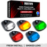 Ford 99-16 Super Duty 5-Piece Ultra Bright RGB Multi-Colored LED Cab Roof Lights Bluetooth App - Multiple Lens - SMOKED